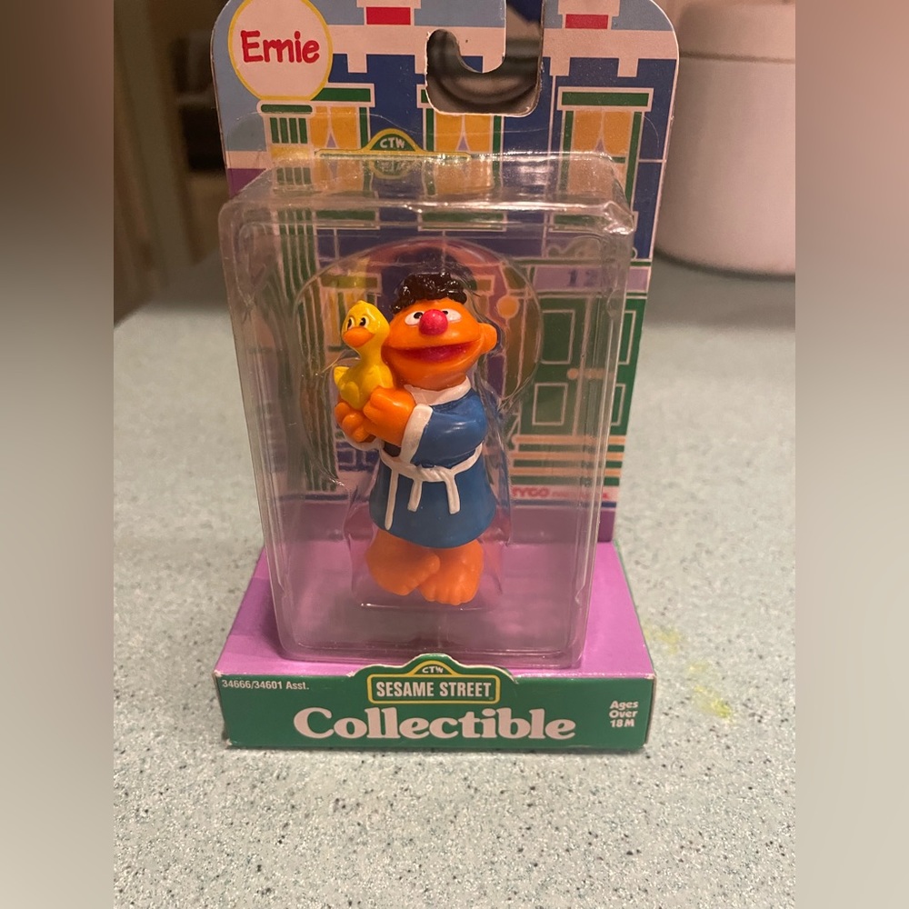 - 1997 collectible Ernie, brand new in package.